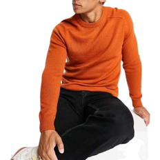 Selected Homme Wool Crew Neck Jumper - Bombay Brown