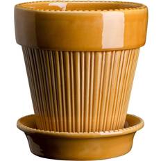 Bergs Potter Simona Glazed Pot - Amber Yellow ∅18cm