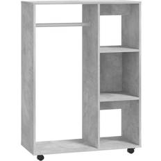 vidaXL Engineered Wood Concrete Grey Garderobeskab 80x110cm