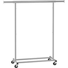 Jern Bøjler Songmics Heavy Duty Clothes Rack Silver Bøjler 132x160cm