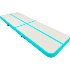 vidaXL Uppblåsbar Gymnastikmatta Med Pump 400x100x15 cm PVC