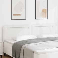 Headboards vidaXL Plain Design Pure White 200 cm Faux Leather Headboard