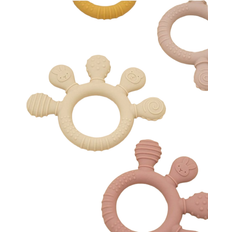 Shein 1 Piece Baby Teething Ice Rings, Colored, Safe and Soft Silicone Rings, Soothing Sensory Teething Ice Rings for Babies 0-3 Years, Teething Ice Ring Set for Toddlers and Infants