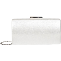 Paradox London Shimmer Dionne Box Clutch Bag - Silver