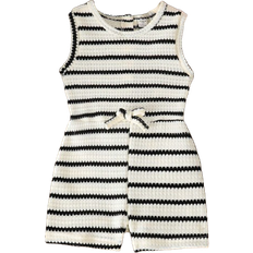 Girls Jumpsuits Children's Clothing Shein Young Girls Casual Round Neck Stripe Jumpsuit - Spring/Summer Collection