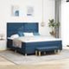 180 cm Rammesenge vidaXL Box Spring Seng Madras Bænk 180x200 cm Rammeseng