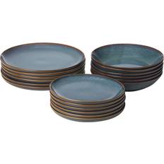 IKEA Gladelig Service 18 Dele Blue Spisestel