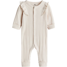H&M Adjustable-Fit Romper Suit - Light Dusty Beige (1194079012)