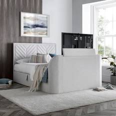 Happy Beds Sherlock Double Ottoman Storage TV 4ft6 Frame Bed