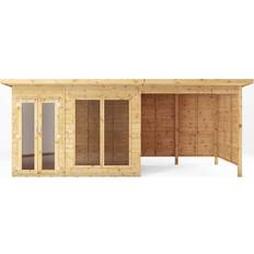 Large Cabins Mercia Garden Products Mercia Maine Summerhouse with Patio Area 18x6' (Building Area )
