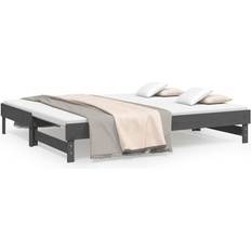 Sovesofaer - Træ vidaXL 823381 Grey Sofa 202.5cm