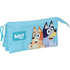 Skolväskor Safta Triple Carry-all Bluey Pencil Case - Himmelsblå