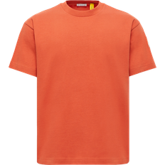 Moncler Men T-shirts Moncler Gilga Farm Cotton T-Shirt - Orange