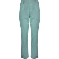 Weird Fish Malorri Organic Cotton Trousers - Mineral Blue