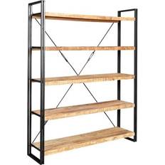 Verty Furniture Up Cycled Industrial Mintis Brown Book Shelf 200cm