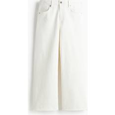 H&M Ladies White Wide Jeans