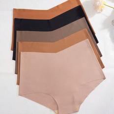 Shein Knickers Shein Women High Waist Seamless Breathable Triangle - Nude Feel