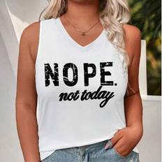 Shein Custom Personalized Pattern V-Neck Vest - Selfies Landscapes