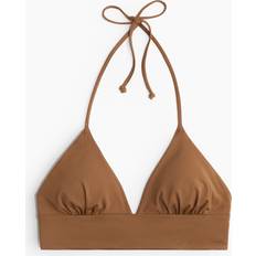 Återvunna material Bikiniöverdelar H&M Vadderad Trekantsbikinitopp - Brun