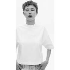 Hvid t shirt H&M Boxy T-shirt - Hvid