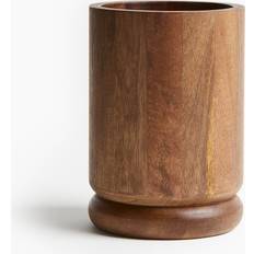 H&M Mango Wood Brown Utensil Holder