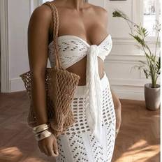 Shein 2-Piece Ladies Beach Cover-Up Set - Backless Design