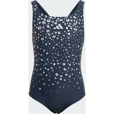 Adidas Baddräkter Barnkläder adidas Glitter V-Back Swimsuit För Barn Aurora Ink - Svart