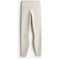 H&M Ladies Pocket Detail Sports Leggings - Light Beige