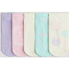 Purple Underwear H&M Girls 5-Pack Trainer Socks - Light Purple