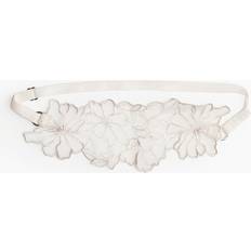 H&M Pale Beige Embroidered Garter