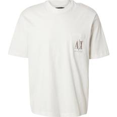 Armani Exchange Printed Round Neck T-Shirt - Blanc