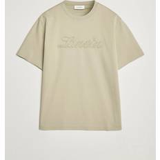 Lanvin Debossed Script T-Shirt Bomull - Green