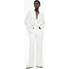 H&M Ladies Wide High Jeans - White