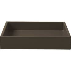 Lux Lacquer Tray Brun 19x19x3.5 cm