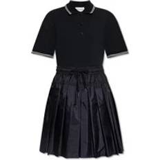 Tennis Dresses Moncler Cotton Piquet Polo Shirt Dress - Navy