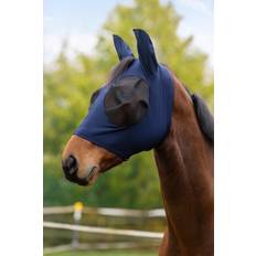 Horse Bonnets Covalliero Anti-fly Mask FinoStretch - Bleu
