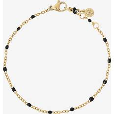 Svart Armband Edblad Perlina Chain Bracelet Black Gold