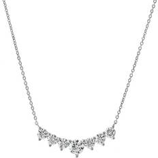 White Gold Necklaces Adina Eden 14K Diamond Necklace - Lab-Grown