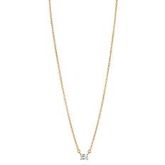 Halsband Ani Jewels Baguette Chain Necklace Gold