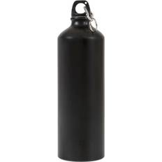 Highlander Aluminium 1L Black Water Bottle
