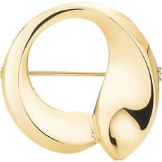 Dame - Guld Brocher Lund Copenhagen Broche Med 2 Blade 26mm Fg 925 - New