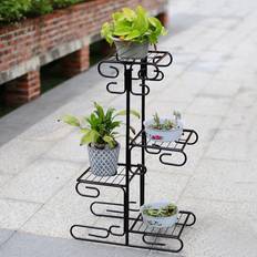 Pots, Plants & Cultivation Living and Home 4 Tier Plant Stand Display Shelf