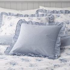 Catherine Lansfield Lucie Floral Reversible 45cm x 45cm Scatter Cushion Blue