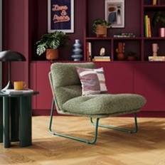 Dunelm Armchairs Dunelm Finn Boucle Occasional Emerald Armchair