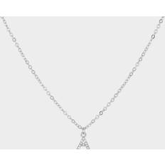 Titan Halsband Montini Silverfärgat Halsband Bokstav A