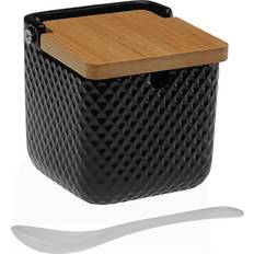 Svarta Sockerskålar Versa Black Ceramic 8.3 cm Sugar bowl