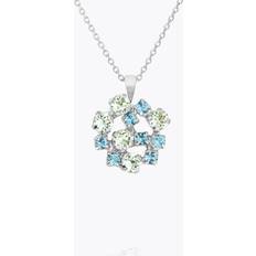 Blåa Halsband Caroline Svedbom Kassandra Necklace Blue Combo Gold Rhodium - Blue Combo
