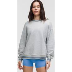 Lululemon Tröjor Lululemon Perfectly Oversized Ringer Pullover Rundhalsausschnitt - Heathered Core Ultra Light Grey