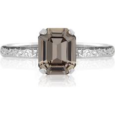 Caroline Svedbom Svart Smycken Caroline Svedbom Mini Lydia Ring Black Diamond Gold Rhodium - Black Diamond