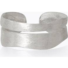Caroline Svedbom Herr Smycken Caroline Svedbom Blacked Lined Ring Gold Large Rhodium